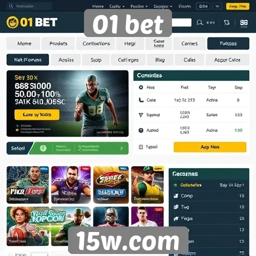 Avaliação da interface do site 01 bet